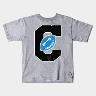 Big Bold Carolina Panthers Monogram Kids T-Shirt